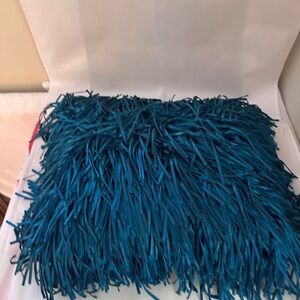 425 South Los Angeles Rectangular 18” X 14” Teal Throw Pillow w/zipper